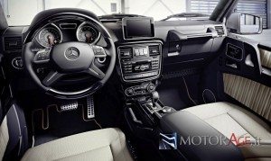 Mercedes-Benz G-Class (BR 463) 2015; G 350 d Interieur: designo porzellan, Zierteile designo Klavierlack schwarz interior: designo porcelain, designo black piano lacquer trim