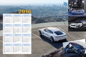 Calendario 2016-Porsche Mission E