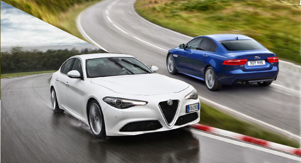 alfa_romeo_giulia 2.2d- Jaguar_xe_2.2d