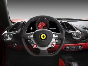 Ferrari 488 GTB-steering