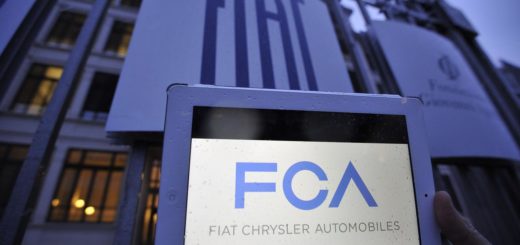 La sede della FIAT a Torino, nel giorno della nascita di Fiat Chrysler Automobiles