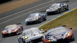 Victor Shaytar of Russia drives his Ferrari 458 Italia number 72 during the Le Mans 24-hour sportscar race in Le Mans, central France June 13, 2015. REUTERS/Stephane Mahe