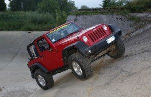 Jeep Rubicon rossa