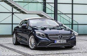 Mercedes-AMG S 65 Cabrio, Exterieur: Anthrazithblau exterior: anthracite blue, fabric soft top beige