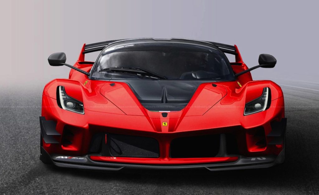 Una Ferrari FXXK Evo omologata per circolare su strada