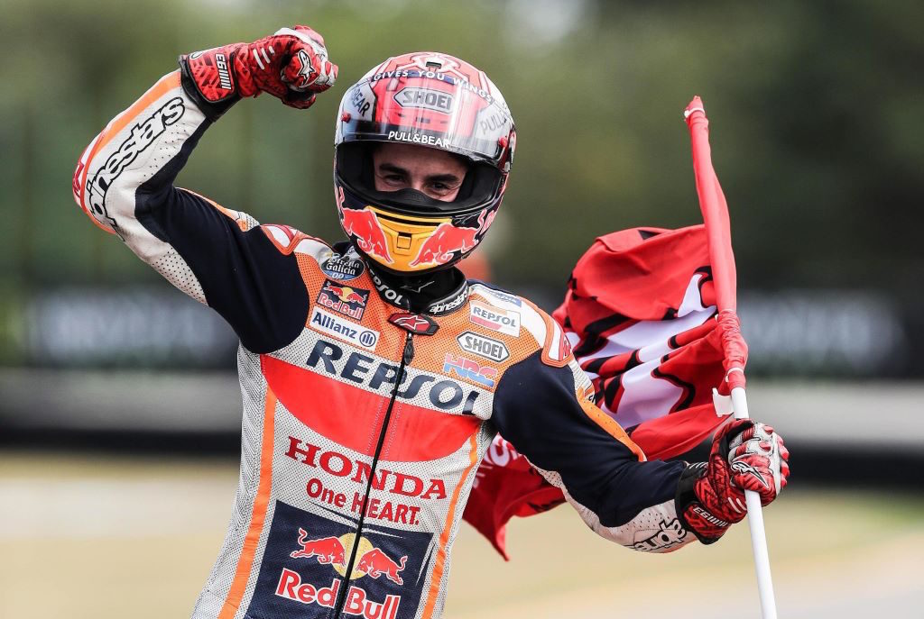 Marquez esulta a Brno