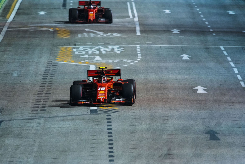 Leclerc e Vettel, GP Singapore