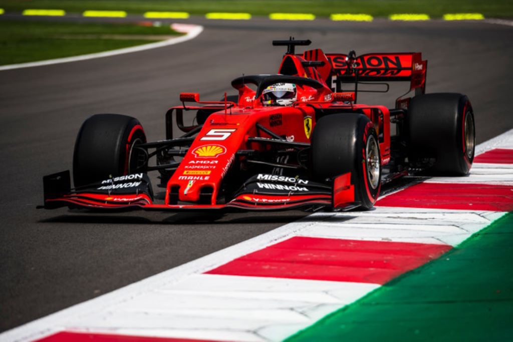 Sebastian Vettel, Ferrari, GP Messico 2019