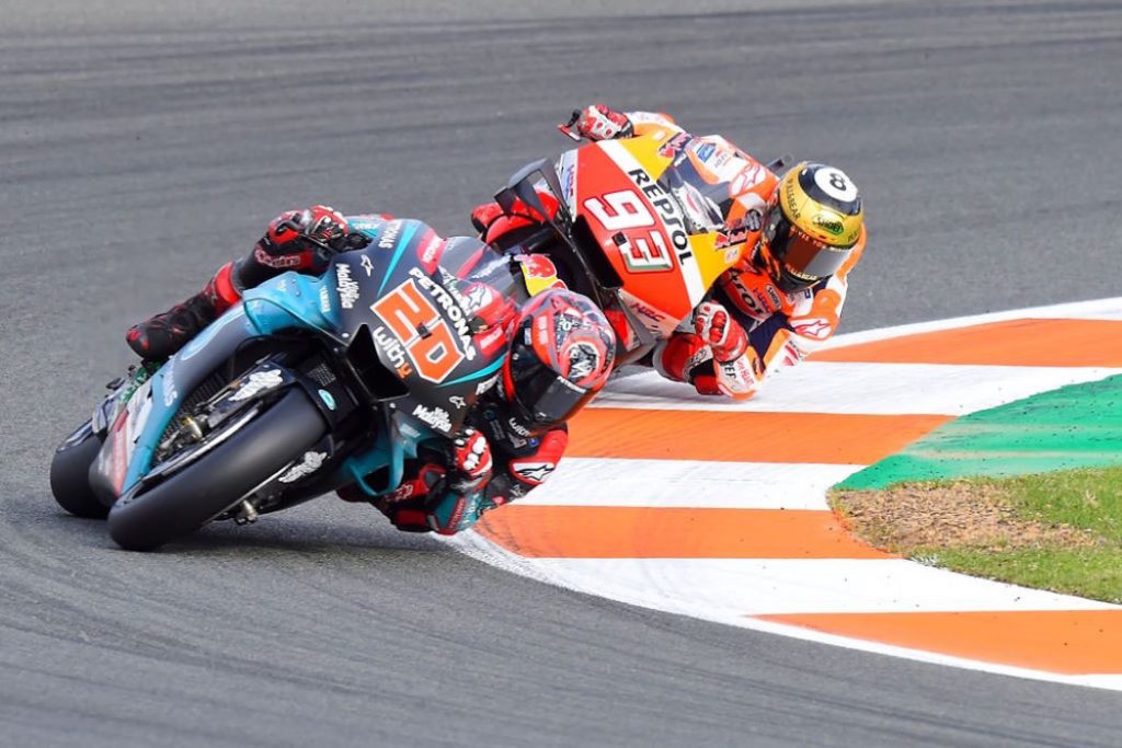 Fabio Quartararo e Marc Marquez, testa a testa MotoGP Valencia 2019