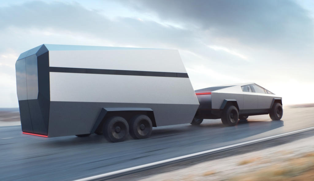 Tesla Cybertruck towing