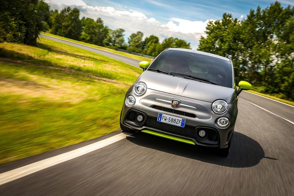 Abarth 595 Pista test su strada