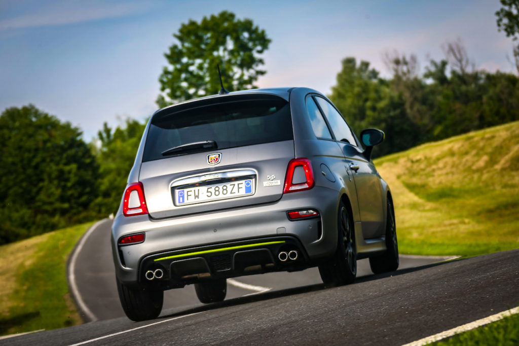 Abarth 595 Pista test su strada