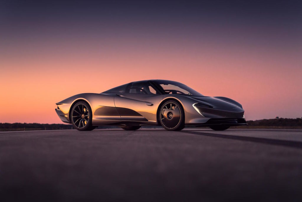McLaren Speedtail high-speed testing 403 Km/h, 250 mph, Kennedy Space Center, Florida, USA, Johnny Bohmer Proving Grounds