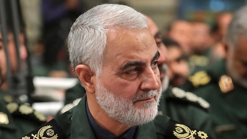 Gen. Qassem Soleimani, comandante dei Corpi delle Guardie Rivoluzionarie iraniane, obbiettivo dell'operazione USA vicino all'aeroporto di Baghdad, Iraq, dicembre 2019