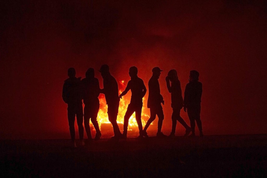 Pozzi di petrolio incendiati, Iraq jan 2020