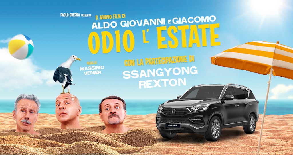 Odio l'estate, film con il trio di comici Aldo, Giovanni e Giacomo e con SsangYong Rexton