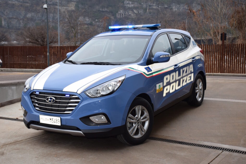 Hyundai ix35 Fuel Cell Polizia Trentino Alto Adige, Italia