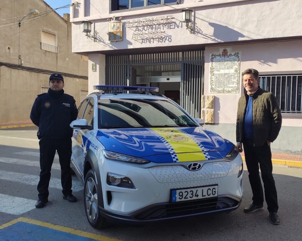 Hyundai Kona electric per polizia in Spagna