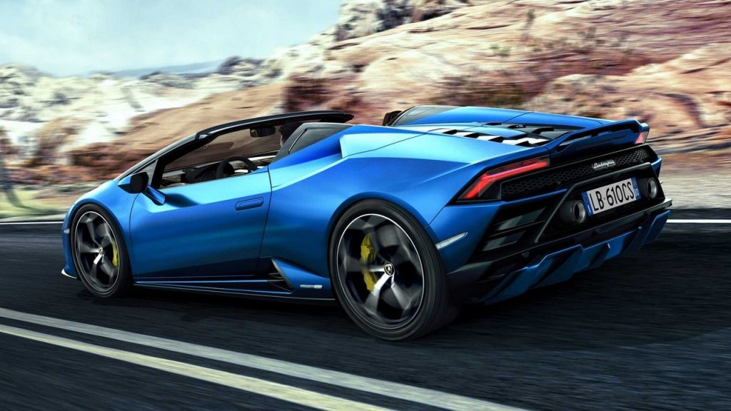 Lamborghini Huracan EVO Spyder RWD: 610 CV e trazione posteriore