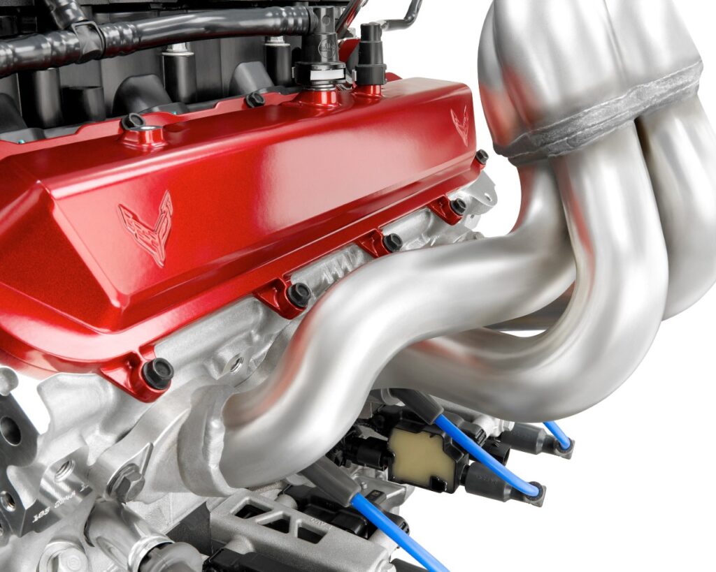 Collettori e basamento motore V8 Corvette Stingray 2020 - 2021