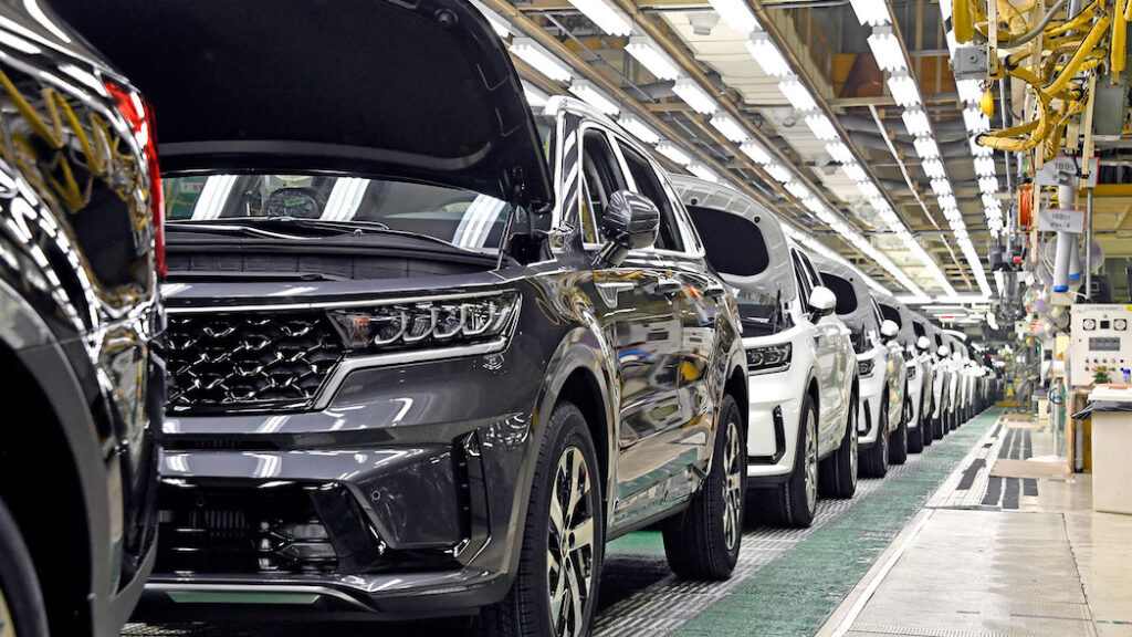 Produzione Kia Sorento di quarta generazione - stabilimento coreano di Hwasung