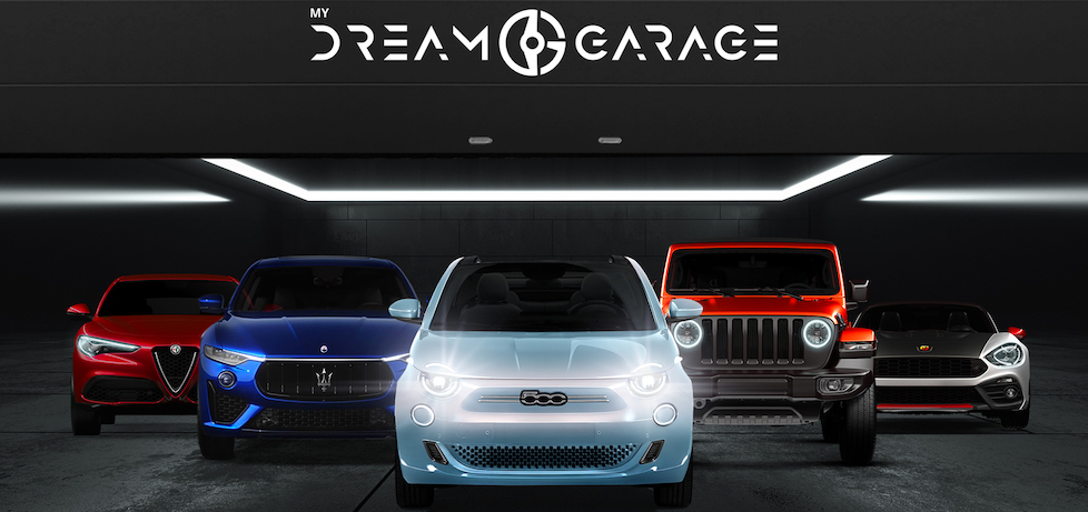 My Dream Garage il garage virtuale di Fiat e Leasys di FCA Bank per selezionare da una App il modello da avere in uso, alternativamente