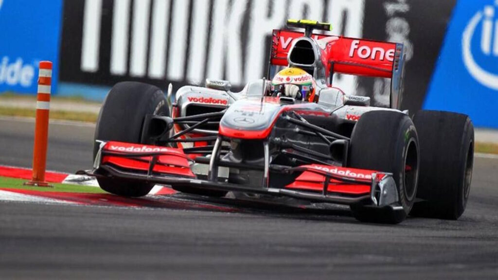 La McLaren MP4-25A con cui Lewis Hamilton vinse in Turchia