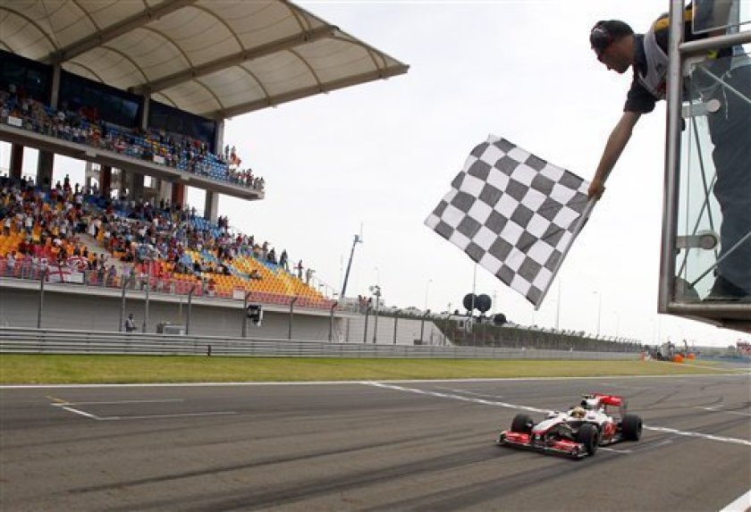 La McLaren MP4-25A con cui Lewis Hamilton vinse in Turchia