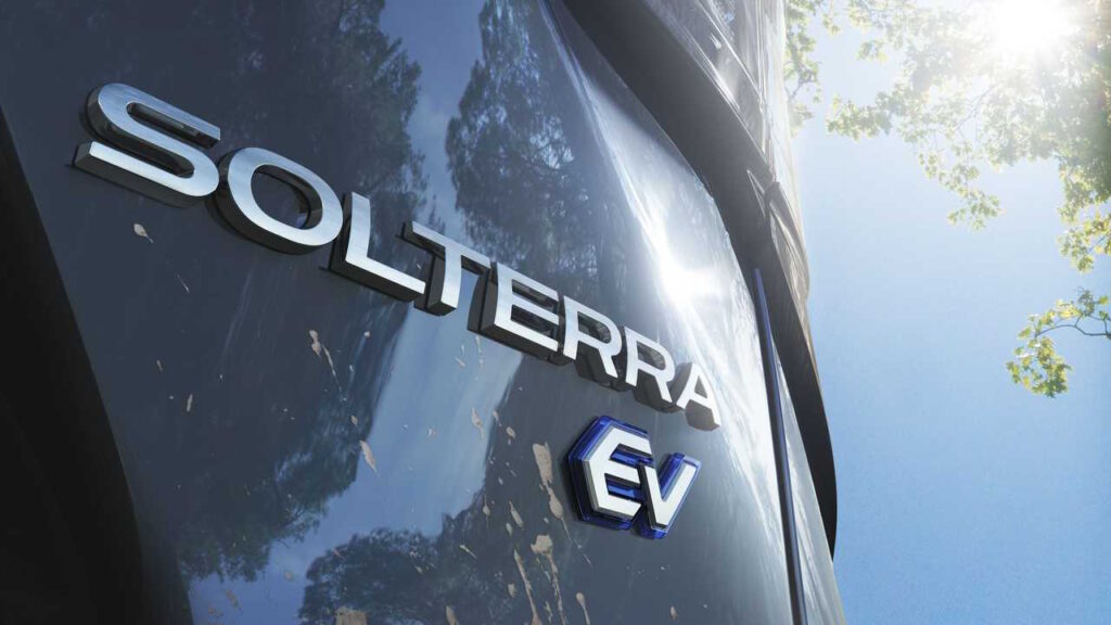 il SUV Solterra è stato sviluppato congiuntamente da Subaru e Toyota