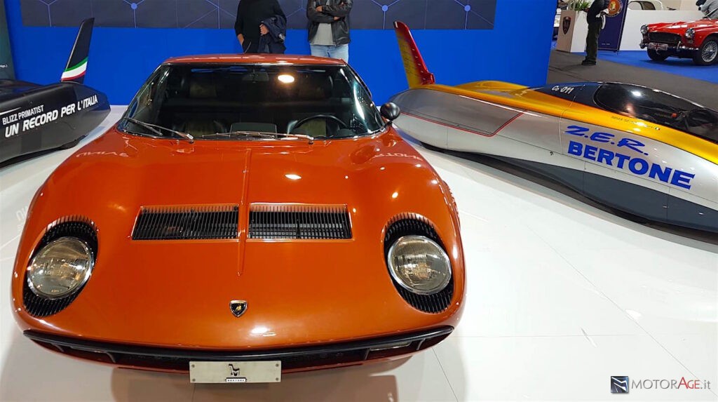 La Miura S del 1976 allo stand Bertone di Auto e Moto d'Epoca 2021