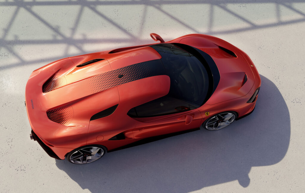 Uno dei punti principali del design della Ferrari SP48 Unica è rappresentato dal largo uso delle tecniche di modellazione 3D