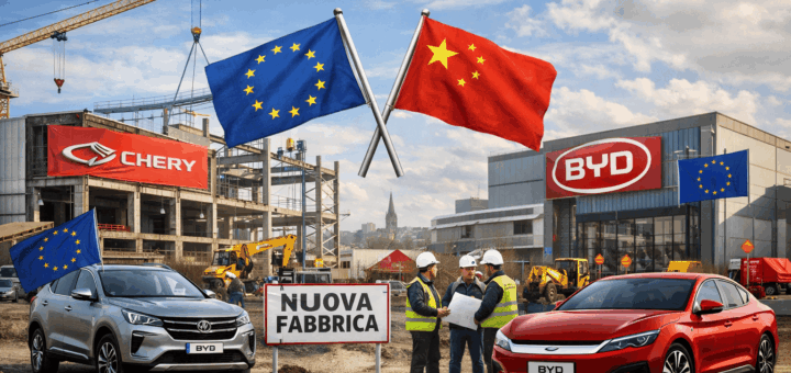 Chery e BYD aprono nuove fabbriche in Europa